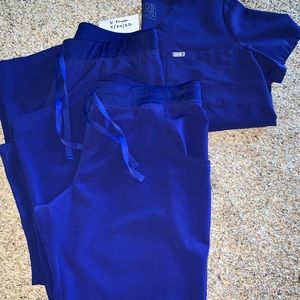 FIGS Deep Royal Blue Scrub Bundle